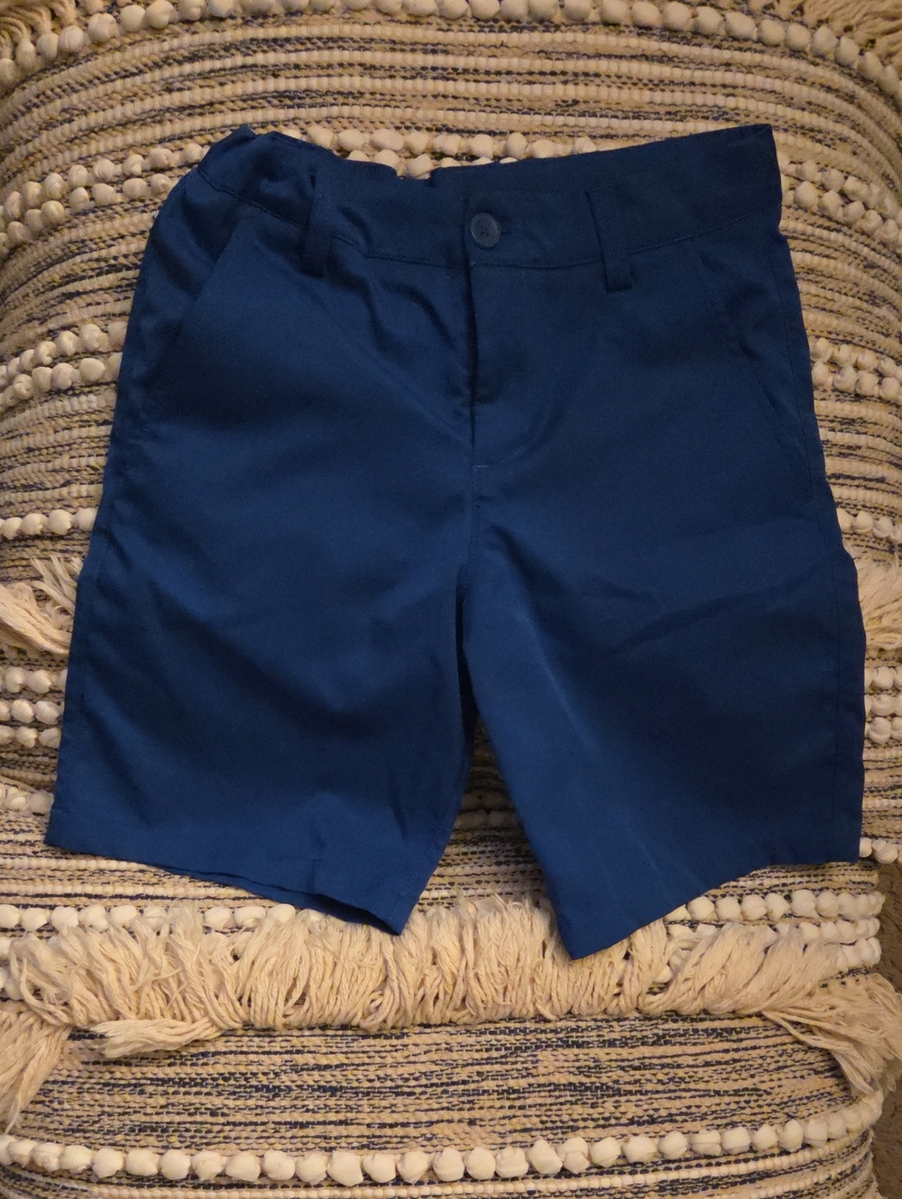 Under Armour Boy's Deep Blue Performance Flat-Front Shorts